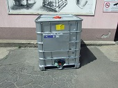 Használt Schütz 1000L IBC EX földelt IBC