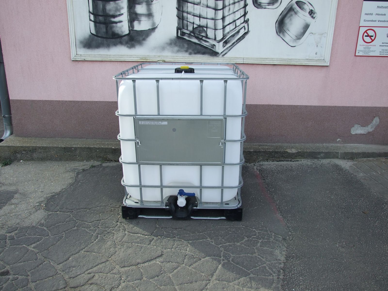 Használt, tisztított 1000L Mauser IBC UN